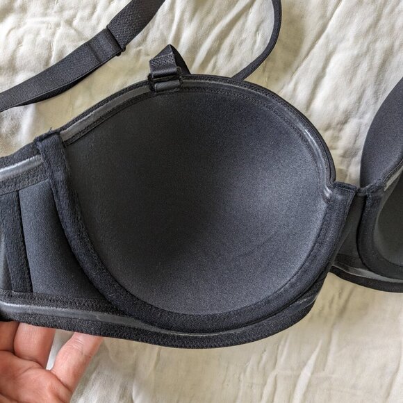 Black Wacoal 32DD Red Carpet 6 way strap /Strapless Bra EUR 70DD - Picture 8 of 9